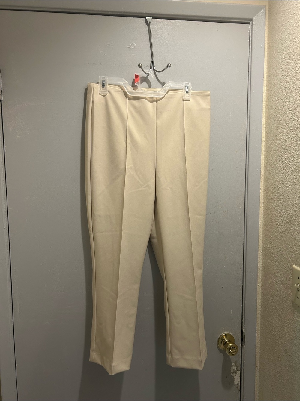 Woman’s Cream Dress Pants - Classic Tailored Fit